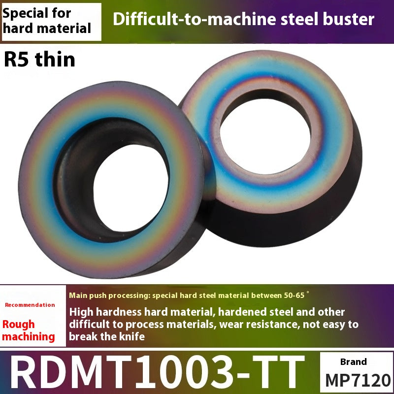 6009 CNC milling inserts RPMW carbide R5 machining center R4 milling machine R6 milling inserts RPMT round cutter grain cutting tools Shandong Denso Pricision Tools Co.,Ltd.